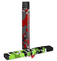 Skin Decal Wrap 2 Pack for Juul Vapes WraptorCamo Old School Camouflage Camo Red JUUL NOT INCLUDED
