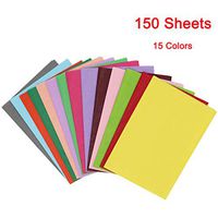 150 Sheet Premium Gift Tissue Paper, 15 Solid Colors 20” x 26” Gift Wrapping Paper, Rainbow Mixed Color Paper Art Crafts DIY Paper Flowers