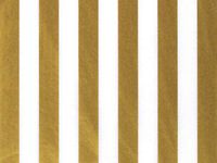 Verazui Pack of 5 Gold Metallic Stripes Design Tissue Paper Sheets 15" x 20"