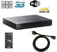 Sony BDPS6500 Blu-ray Player 3D 4K Upscaling Wi-Fi and AmazonBasics High-Speed HDMI Cable (6 Ft) Boundle