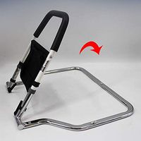 LLF Adjust Bed Rail, Adjustable Senior Bedrail and Bedside Standing Assist Grab Bar with Organizer Pouch,fits King, Queen, Full