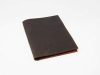 Notepad Holder Leather Notepad Holder Legal Pad Holder Notebook Holder Crazy Horse Leather Padfolio - Business Gift - Made in USA (Darknut)