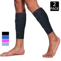 HOPEFORTH Calf Brace Adjustable 2 Pack Shin Splint Support Sleeve Leg Compression Wrap for Torn Calf Muscle, Strain, Sprain, Pain Relief, Tennis Leg,Injury,Best Lower Leg Brace for Men and Women