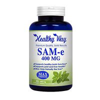 Healthy Way Pure SAM-e 400mg Supplement (Non-GMO) - 90 Capsules Sam-e (S-Adenosyl Methionine) to Support Mood, Joint Health, and Brain Function Non GMO USA Made