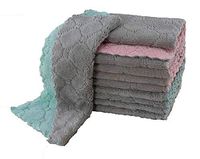 Marpressel 10 Pack Cleaning Cloth, Kitchen Cloth Dish Towels,Strong Absorption Coral Velvet Dishtowels,Remove Oil and Fast Drying Towels