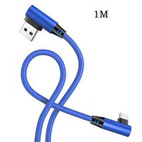 Didade Double Elbow Durable USB Fabric Data Woven Line for Android Carrier Cell Phones