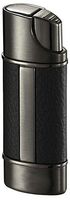 Visol Piccolo Leather and Gunmetal Wind-Resistant Torch Flame Lighter