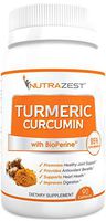Nutrazest Organic Turmeric Curcumin - 500mg Turmeric Curcumin (95%) with BioPerine Black Pepper Extract for Inflammation Joints Pain Relief Digestive & CV Health Anti-Aging Benefits – 90 Capsules