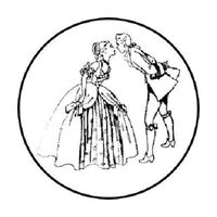 HotSaleStore Sticker Seals 48 Wedding Shower Victorian Classic Sticker Label Envelope Seals 1.2" Round