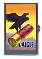 Shotgun Shell Eagle France Vintage Great Ad Decorative Pill Box