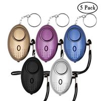 KOSIN Safe Sound Personal Alarm, 5 Pack 140DB Personal Security Alarm Keychain with LED Lights, Emergency Safety Alarm for Women, Men, Children, Elderly