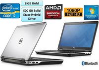Dell Latitude E6440 Business Laptop 14 Inch Full HD 1080p i7-4610M 8GB RAM 500 GB Solid State Hybrid Drive AMD Radeon HD 8690M Graphics 2GB DVDRW Wifi+BT Windows 7 Professional 3 Yr Warranty