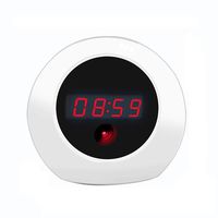 Nanny Hidden Camera Alarm Clock Motion Detection Long Time Loop Recording (8GB SD Card Include)