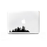 (2X) StickAny Laptop Series New York Skyline 4 Sticker for MacBook Pro, Chromebook, Surface Pro, and More (Black)