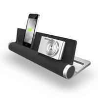 Quirky Converge Docking Station with Four USB Outlets Aluminum