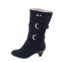 for Shoes,AIMTOPPY Women's Round Head Non-Slip Belt in The Tube Comfortable Warm Warm Boots