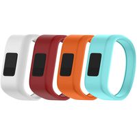 QGHXO Band for Garmin Vivofit Jr/Vivofit Jr. 2, Soft Silicone Replacement Watch Band Strap for Garmin Vivofit Jr/Vivofit Jr. 2 Activity Tracker, Small, Large (4PCS Bands-Girl, Large: 6.6")