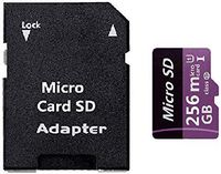 Micro SD Card 256GB High Speed Class 10 Memory Micro SD SDXC Card with Adapter