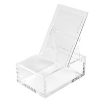 Polaroid Clear Acrylic Photo Storage Box with Easel-Backed Lid for Zink 2x3 Photo Paper (Snap, Zip, Z2300)