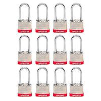 Lion Locks 5PLS Keyed-Alike Padlock, 1-9/16-inch Wide 2-inch Shackle, 12-Pack