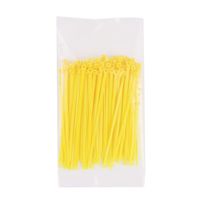 LETON Cable Zip Ties Sets, YELLOW 100 PIECES, 2.5mm Width, 100mm Length