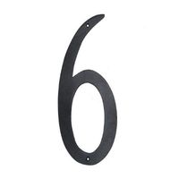 Montague Metal Products Standard Font Individual House Number, 6, 4-Inch