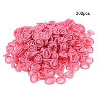 Kayueti Finger Cots,Disposable Durable Latex Rubber Safety Antislip Plastic Protective Gloves for Electronic Repair, Painting, Jewelry Cleaning, Crafting Industrial Apply - Pink (Pack of 300)