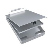 Metal Clipboard with Storage Box, Aluminum Clipboards with Metal Binder Snapak Form holder with Self-Locking Latch and Top Hinged Opening for Heavy Duty, Nursing, Patrol, Office Business Professionals