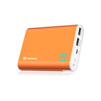 Jackery External Battery Charger Giant+ 12000mAh Power Outdoors Dual USB Portable Battery Charger/External Battery Pack/Phone Backup Power Bank with Emergency Flashlight for iPhone, Samsung-Orange