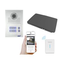 GBF WiFi Doorbell Intercom for Multi-Unit Apartment Building (2 Units), Remote Access by Android and iOS Device