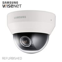 Samsung IPolis Wisenet POE IP Network 1080P 2MP Vandal Dome Camera Security Surveillance Indoor Outdoor Camera SND-6084 for Home, Commercial Building Indoor and Outdoor (Manufacture Refurbished)