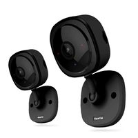Wireless Security Camera 1080P,180 Degree Panoramic Camera with Motion Detection,Night Vision,Two-Way Audio,Home Security WiFi IP Camera for Office/Baby/Nanny/Pet Monitor (Black-2 Pack)