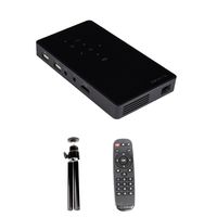 AUN for Android 7.1 Portable HD DLP Projector D5S Built-in WIFI Bluetooth USB SD Card 4500mAH Battery Home Cinema