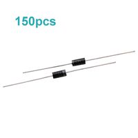 (Pack of 150 Pcs) 1N4007 Diode 1A 1000V DO-41 Rectifier Diodes IN4007 Electronic Silicon Diodes