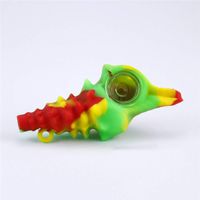 JYH-U Exclusively Designed Conch Pipe, Cute Animal Pipe, Handmade Pipe Gift with Bowl (Color : Red/Yellow/Green)