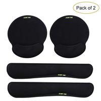 Comfy Mee Premium Memory Foam Keyboard and Mouse Wrist Rest Pads Set- for Comfortable Typing &Wrist Pain Relief (Pack of 2)