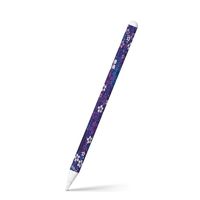 igsticker Ultra Thin Protective Body Stickers Skins Universal Decal Cover for Apple Pencil 2nd Generation (Apple Pencil Not Included) 005329 Flower　Purple　Green　Navy Blue