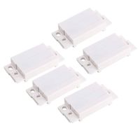5pcs MC-31 Surface Mount Wired NC Door Contact Sensor Alarm Magnetic Reed Switch White