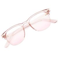 Gaoye Computer Blue Light Blocking Glasses for Women/Men,TR90 Lightweight Vintage Square Frame,Anti Eyestrain Headache UV400 Filter Lens(Pink+Gradient powder)