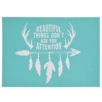 YeulionCraft Self-Adhesive Silk Screen Printing Stencil Mesh Transfers for DIY T-Shirt Pillow Fabric Painting Decoration, Antlers