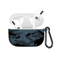 Graysky Colourful Personalized Printing Silicone Protective Cover Compatible with AirPods Pro 3rd Gen Charging Case 2019, Visible Front LED, Shock & Scratch Resistant Case Cover with Travel Carabiner