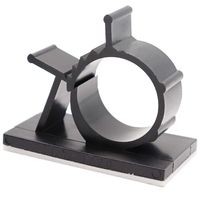 25 Pcs Black Cable Clips, Adhesive Backed Nylon Wire Adjustable Cable Clips Clamps Lime2018 (X-Large)