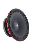DS18 PRO-EXL108MB Loudspeaker - 10", Midrange, Red Aluminum Bullet, 1000W Max, 600W RMS, 8 Ohms, Ferrite Magnet - For the Peple Who Live and Breathe Car Audio (1 Speaker)