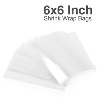 Metronic 6x6 500pack Shrink Wrap Bags for Soaps, Candles, Jars and Small Gifts,Clear Heat Shrink Wrap/Shrink Film Wrap