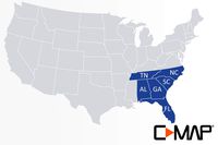 C-MAP LAKE INSIGHT HD - SOUTH EAST US - Coverage Area: AL, FL, GA, NC, SC, TN