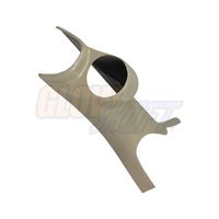 GlowShift Taupe Single Pillar Gauge Pod for 2003-2009 Dodge Ram Cummins 1500 2500 3500 - Factory Color Matched - ABS Plastic - UV Protected - Mounts (1) 2-1/16" (52mm) Gauge to Truck's A-Pillar