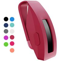 HQzon Compatible Clip Replacement for Fitbit Inspire & Fitbit Inspire HR Fitness Tracker, Made of Soft Comfortable Silicone（Clip-Red）