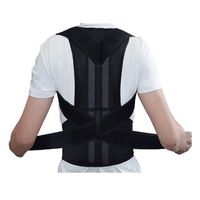 SAYEI Posture Adjustable Strap Back Straightening Strap Humpback Waist with Straighten Back Belt Black