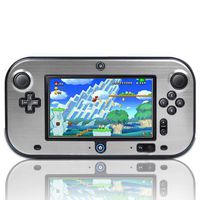 TNP Wii U Gamepad Case (Silver) - Plastic + Aluminium Full Body Protective Snap-on Hard Shell Skin Case Cover for Nintendo Wii U Gamepad Remote Controller