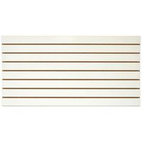 White Easy Slatwall Display Panels, Set of 2, 4' x 2' Each